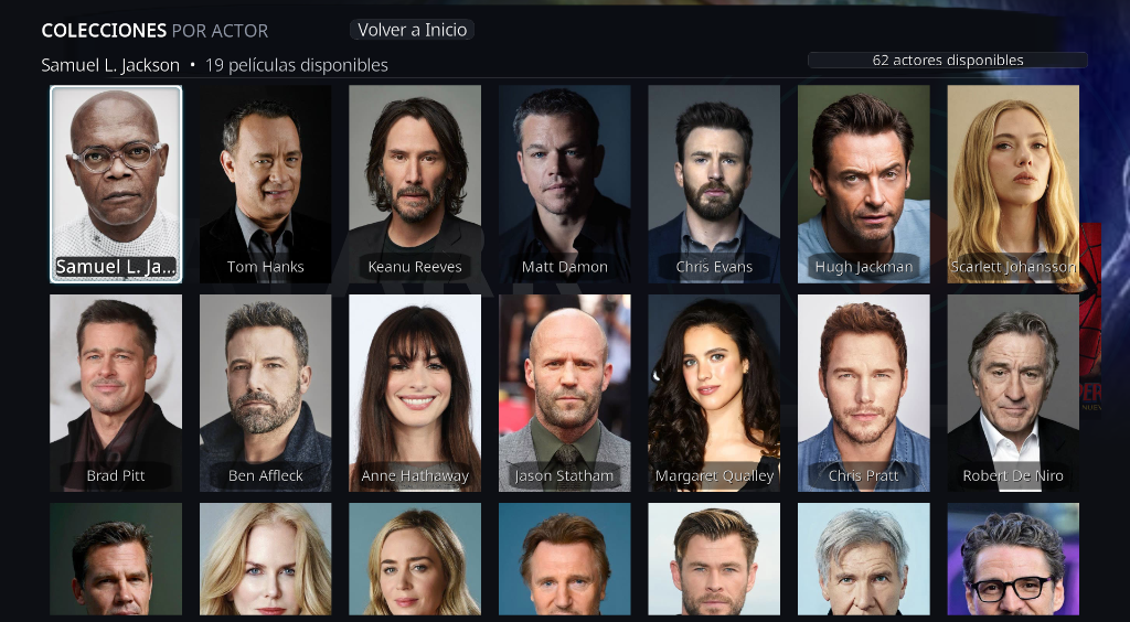 Colecciones por Actor